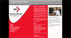 Desktop Screenshot of gordonpender.com
